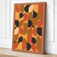 Impresión en lienzo geométrica geometría curva arte de pared decoración del hogar listo para colgar