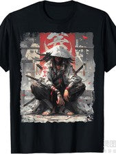 Samurai Sword Katana Ninja Japón Manga Anime Streetwear Camiseta Mismo Estilo para m