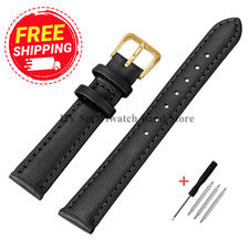 Correa de reloj de cuero PU de 8 mm 10 mm 12 mm 14/16 mm 18 mm 20 mm 22 mm 24 mm para hombres mujeres S