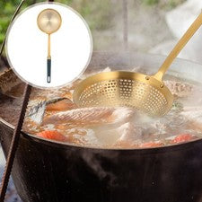 Utensilio de cocina de acero inoxidable colador de cocina skimmer práctico