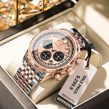 KC POEDAGAR Reloj Militar de Lujo para Hombre Impermeable Luminoso Fecha Cronógrafo