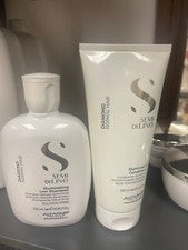 Alfaparf Semi Di Lino Diamond Set Cuidado del Cabello - Champú 250 ml y Acondicionador 200 ml