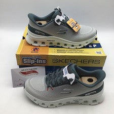 Skechers Slipins Arch Fit Glide Step Pro Gris Azul 23338 Hombres Talla 7 NUEVO