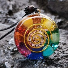 Collar Colgante Orgonita Chakra Energía Cristal Protección Curativa Joyería