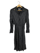 Vestido de cóctel Moschino mujer negro cierre de botones talla 36 casual elegante