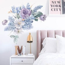 Pegatinas de pared florales extraíbles impermeables vinilo arte flor PVC calcomanías decoración del hogar