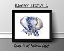 DIVERSIÓN ELEFANTE IMPRESIÓN A4 IMAGEN PÓSTER IMAGEN ARTE DE PARED DECORACIÓN DEL HOGAR REGALO SIN MARCO NUEVO