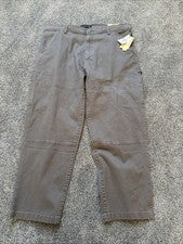 Pantalones Burnside Para Hombres Medianos Carbón Ropa de Trabajo Utilidad Carga Chino Informal