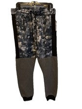 Ecko Unltd. Pantalones deportivos para hombre talla grande negro blanco gris diseño cordón