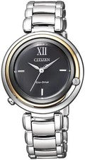 CITIZEN L Reloj Mujer Diseño Inspirado en Cañón EM0658-95E Plata Nuevo 32,2 mm