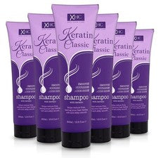 6x Champú Clásico Xpel Cuidado del Cabello Queratina 300 ml
