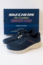 Skechers Hombres Lite Pro Entrenadores Reino Unido 9 Azul Marino Zapatos Espuma con Memoria Cómodos Caminar