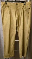 Pantalones rectos para hombre Copper & Oak 38x30 5 bolsillos marrón caqui nuevos con etiquetas
