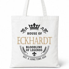 Bolso de Mano House Of ECKHARDT Nombre Familiar Blanco Regalo de Cumpleaños