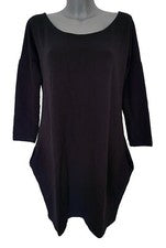 Vestido mujer NOMMO camiseta manga larga negro talla: L