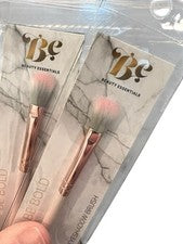 Cepillo de Maquillaje Beauty Essentials 2 Piezas Sombra de Ojos Gris y Rosa Punta Cerdas NUEVO