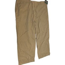 Pantalones chinos caqui American Outpost para hombre 40x32 tostados estilo clásico informal