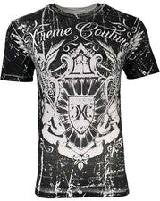 Camiseta para hombre Xtreme Couture by Affliction portador del féretro calavera motociclista S-5XL