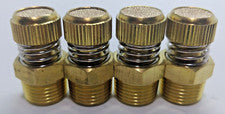 4 Air Slow Down Fitting 3/8" NPT Valve Brass Adjustable Air Suspension Muffler