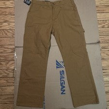 Pantalones Dickes Para Hombre 36x30 Estilo Carpintero Marrón Ropa de Trabajo Flexible y Duradero