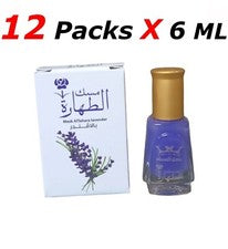 12 paquetes de aceite de almizcle de lavanda Al Tahara para mujer perfume puro aceite de almizcle 12 paquetes X 6 ml