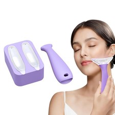 Rodillo de hielo para rostro ojos masajeador facial herramientas para el cuidado de la piel con rodillo facial 2 en 1