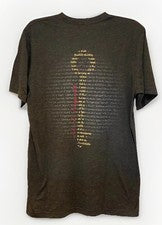 Camiseta Larceny Bourbon Talla Mediana Diseño Delantero y Trasero Lona Bella
