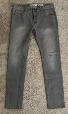 Nuevo sin etiquetas LRG LRGeans Hombres Pantalones de mezclilla ajustados de motociclista Talla 36 Lote 0001947