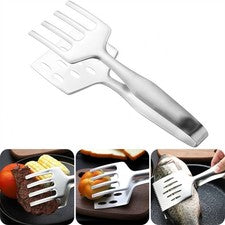 Alicates para servir de acero inoxidable 27 cm con cabeza ancha para filetes de pescado y filetes