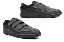 Zapatos con cierre táctil para hombre Entrenadores con cierre táctil para hombre Zapatos informales Negros