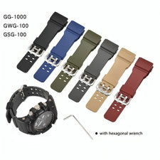 Correas de reloj de goma para hombre para Casio G-shock Mudmaster GG-1000/GWG-100/GSG-100