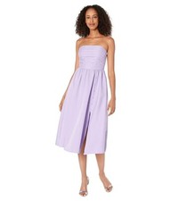Vestido para mujer Little Mistress Rosamund 8 púrpura abertura lateral línea A preppy JDM971