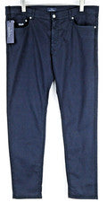 Pantalones para hombre Harmont & Blaine 56 azul marino algodón elástico 5 bolsillos estilo chino *