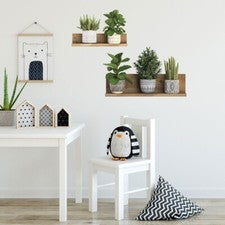 Pegatina de pared verde para plantas en maceta decoración de sala de estar hogar arte calcomanías regalos de dormitorio