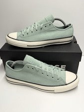 Zapatillas de Gamuza Converse Ox Low CTAS Verde Menta Negro Garceta A16690C Talla 11