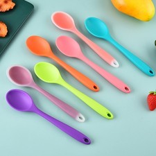 Cuchara de silicona resistente al calor utensilios de cocina suaves para cocinar mezclar