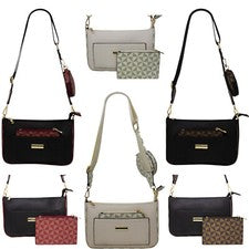 Mujeres Cartera Bandolera Estampado a Cuadros Damas Cartera Inteligente Bolso de Hombro S1104