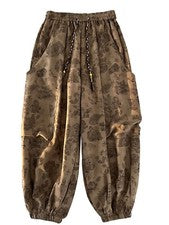 Hermosos Pantalones Para Hombre Nuevo Estilo Chino Caído Pierna Ancha Bloomers Pantalones Sueltos