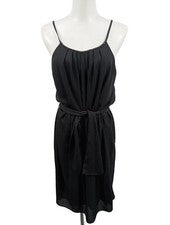 Blanco Vestido de verano Vestido de tirantes Mujer Negro Talla 40 Vintage Casual Elegante