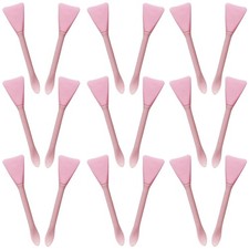 20 Piezas Cepillos Mascarilla Facial Rosa Silicona Reutilizables Doble Acabado para Belleza del Hogar