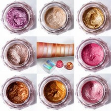 8 Vasos Portátil Belleza Sombra de Ojos Maquillaje Paleta