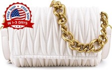 Carteras De Mujer De Moda Piel Bolsos Bandoleras Para Mujeres Bolsa, Crema NUEVO.