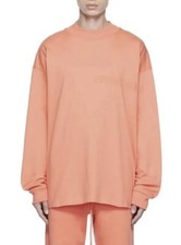 Camiseta Fear of God Essentials Manga Larga Coral Para Hombre Talla L Nueva Con Etiquetas Auténtica