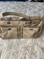 NUEVO Kenneth Cole Reaction Bolso de Mano Cartera Caqui Nylon Nuevo con Etiquetas Original $65