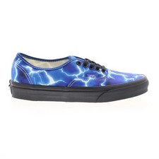 NUEVO Zapato de Skate Vans Auténtico Azul Relámpago Negro VN0A5HZS9FT Hombres 8 Mujeres 9.5