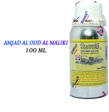 Aceite de perfume concentrado Surrati Amjad Al Oudh, envasado de 100 ml, aceite Attar.