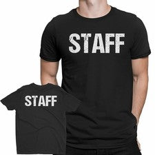 Camiseta SERIGRAFIADA Personal Negra Doble Cara Estampado Blanco Evento Concierto Fiesta Camiseta
