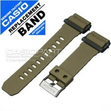 Correa de reloj GENUINA CASIO verde oliva con correa G-SHOCK GD-400-9 con hebilla brillante
