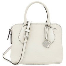 Bolso Mini Columpio Tory Burch Cuero Guijarro Blanco 155619-100