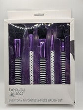 Nuevo con Caja de Regalo - Beauty 360 Everyday Favorites Juego de Pinceles 5 Piezas Rosa